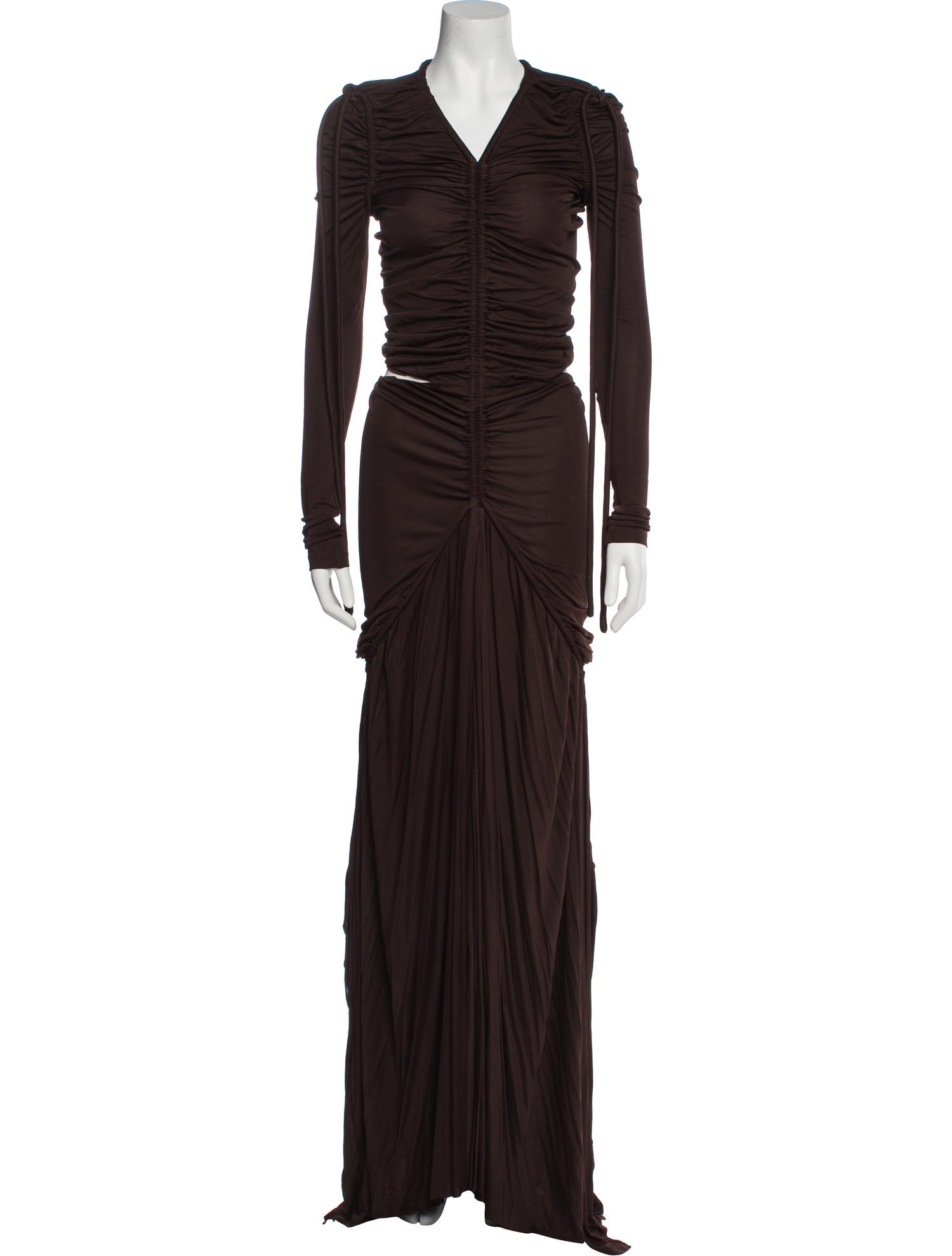 Proenza Schouler V-Neck Long Dress